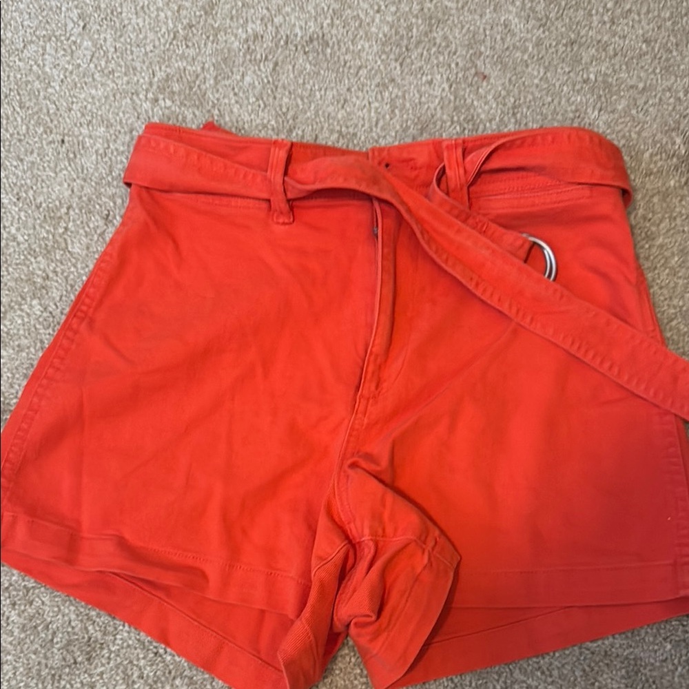 Women's orange red Shorts